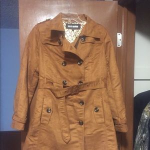 Steve Madden Cognac Suede texture jacket.